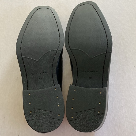 BLAKE MCKAY Men\'s Black Leather Loafers Size 10 main image 8
